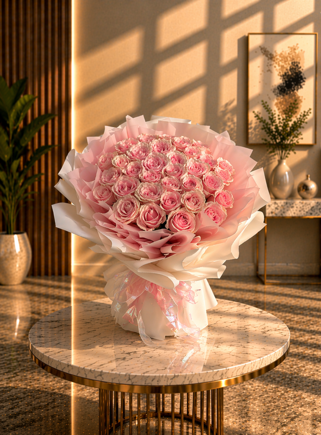 33朵粉玫瑰 A款~33 pink roses, style A
