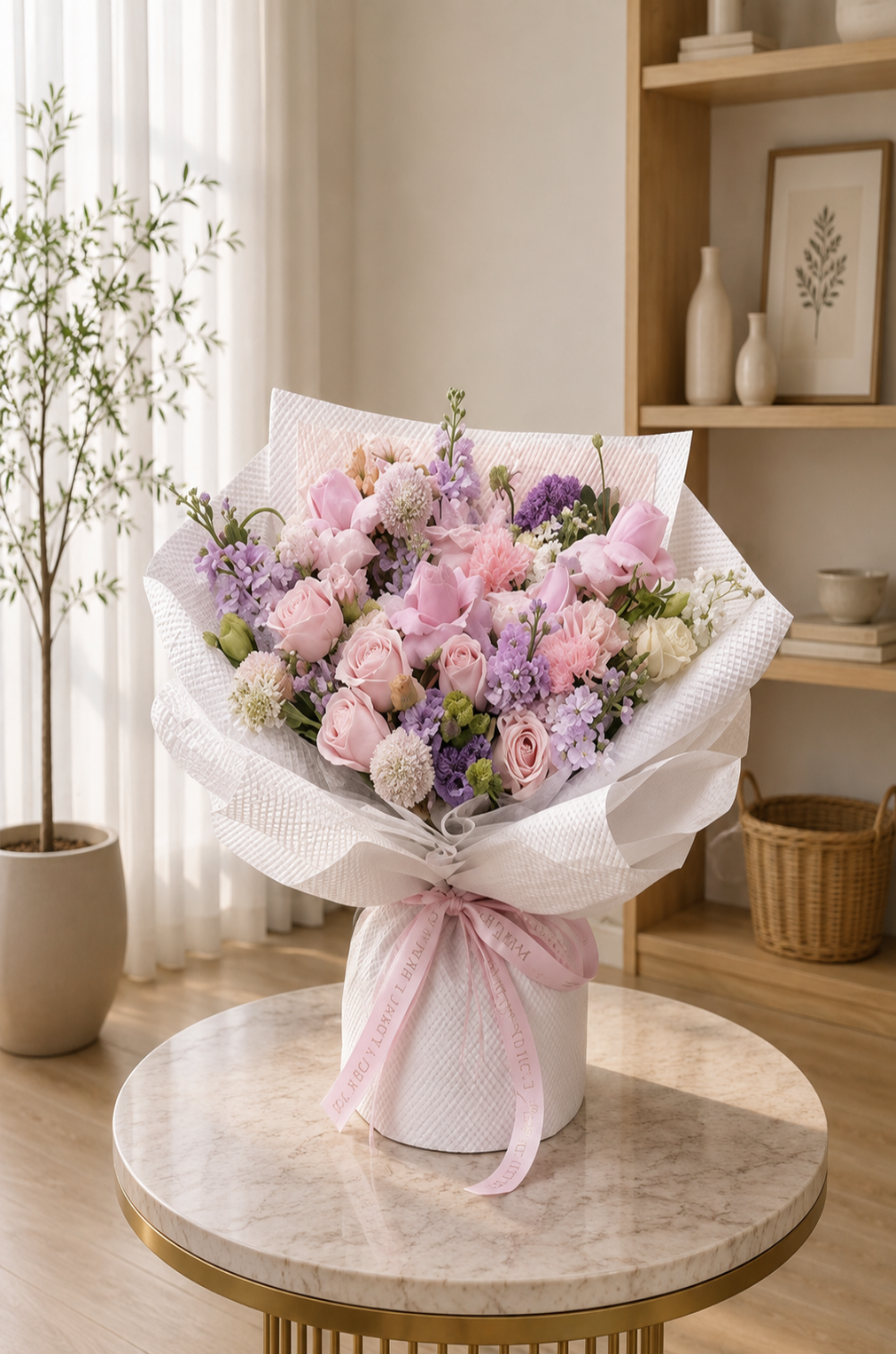 粉色系混搭花束~Pink mixed bouquet