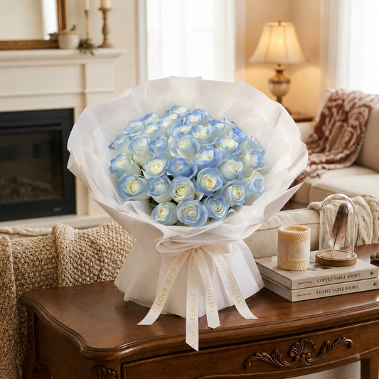 52朵碎冰蓝花束~52 Ice Blue Bouquets