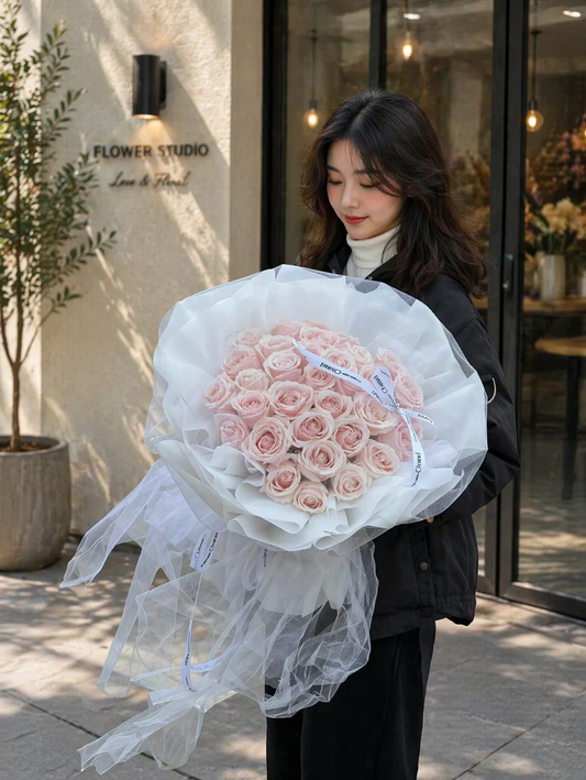 33朵粉玫瑰~33 pink roses