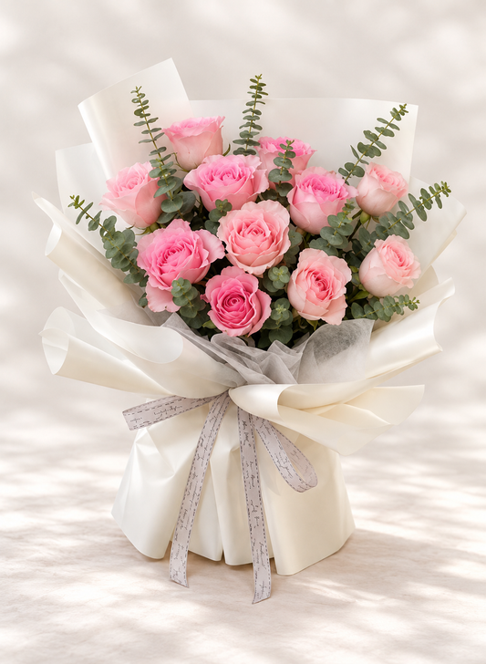 11朵粉红玫瑰 ~11 pink roses