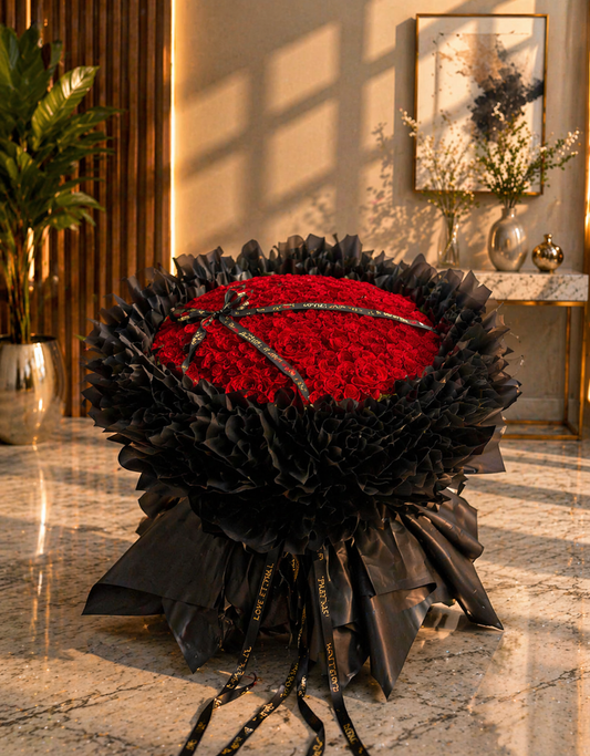 520朵红玫瑰大花束~Large bouquet of 520 red roses