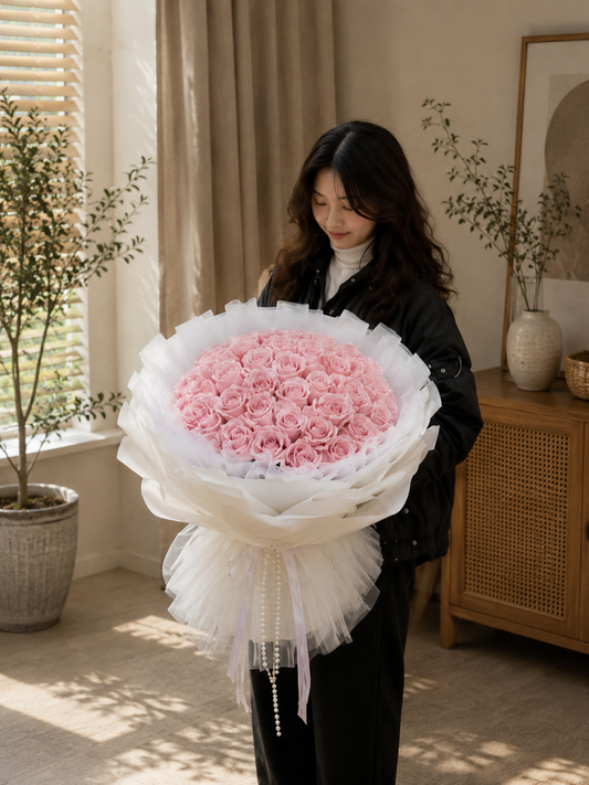 52朵粉红玫瑰~52 pink roses