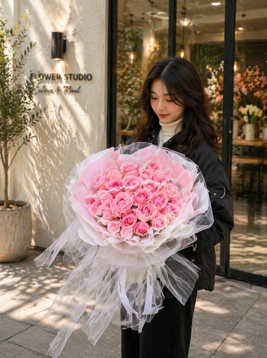33朵粉红玫瑰 ~33 pink roses